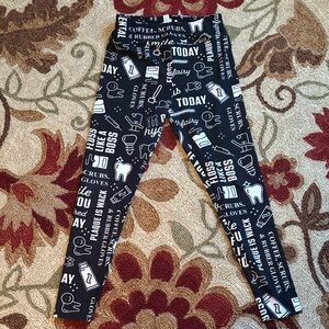 Women’s LulaRoe dental themed leggings